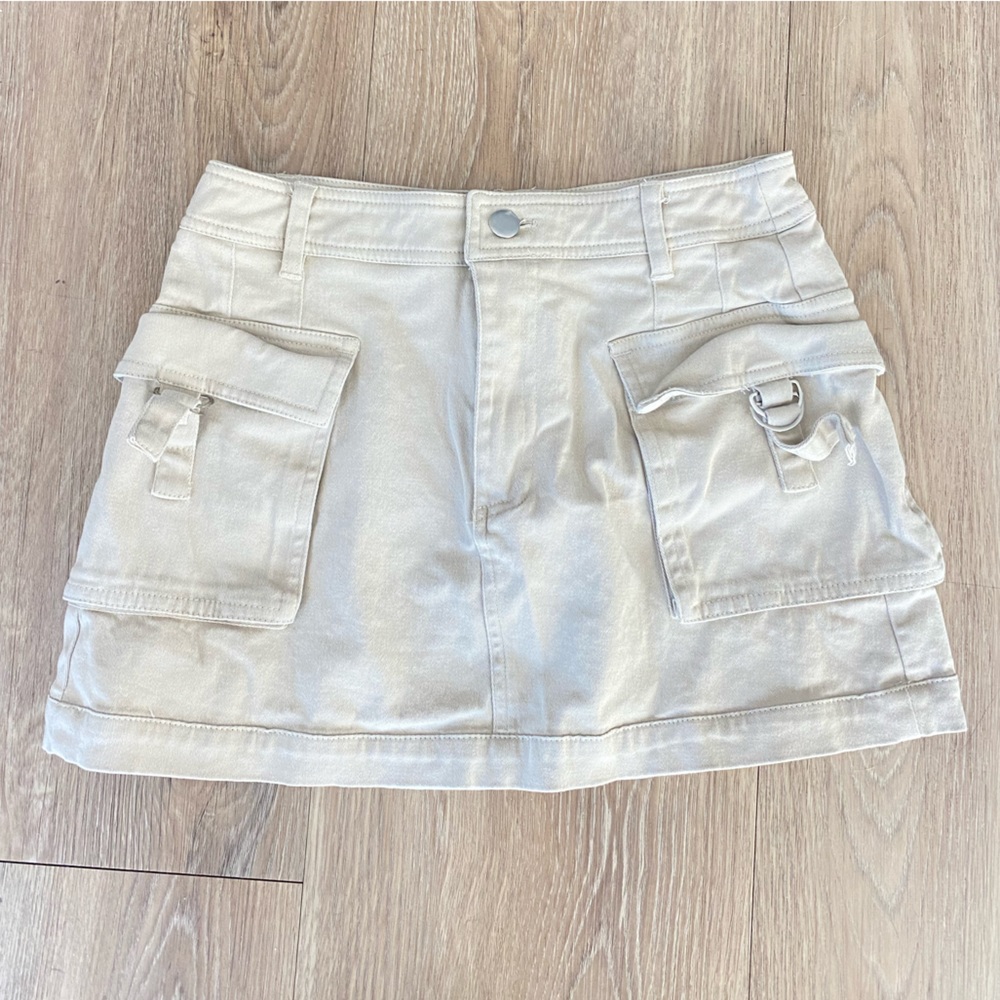 cargo mini skirt
